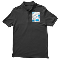 Santorini Blue And White Paradise Men's Polo Shirt | Artistshot