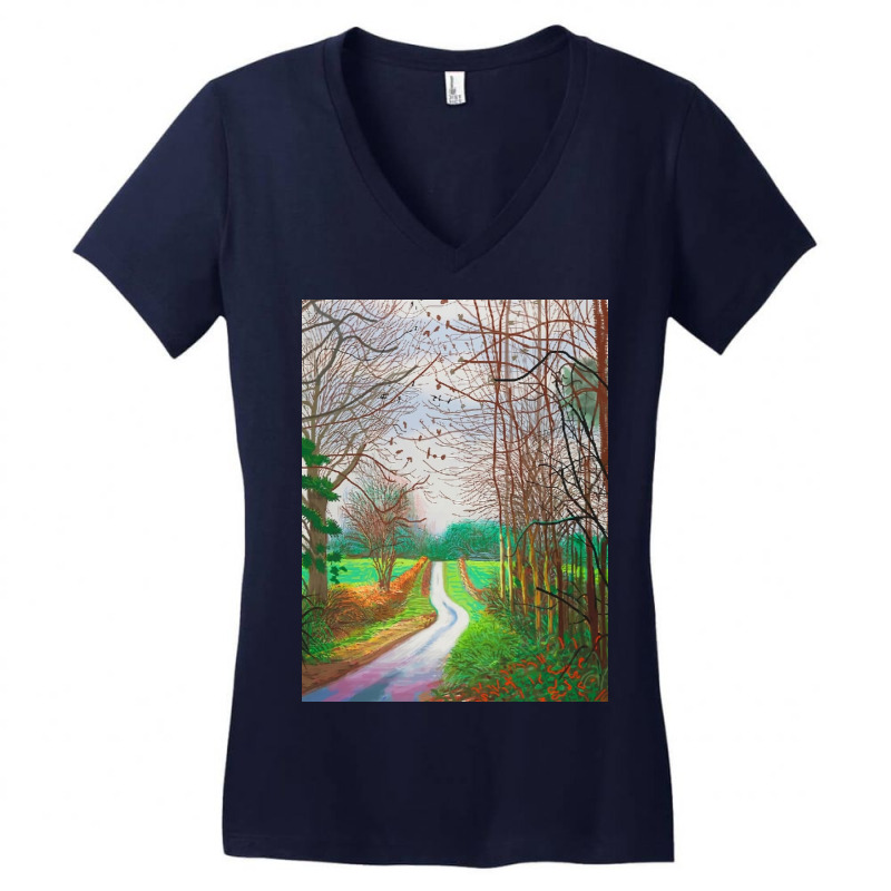 David The Arrival Spring In Woldgate Women's V-Neck T-Shirt by Kelly J | Artistshot