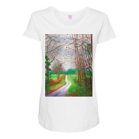 David The Arrival Spring In Woldgate Maternity Scoop Neck T-shirt | Artistshot