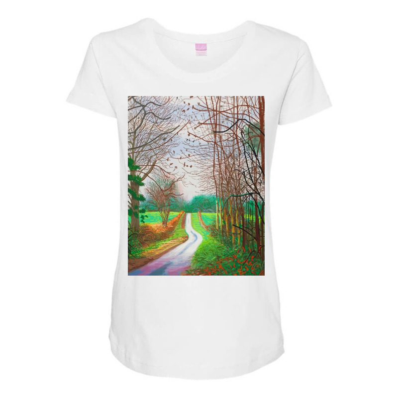 David The Arrival Spring In Woldgate Maternity Scoop Neck T-shirt by Kelly J | Artistshot