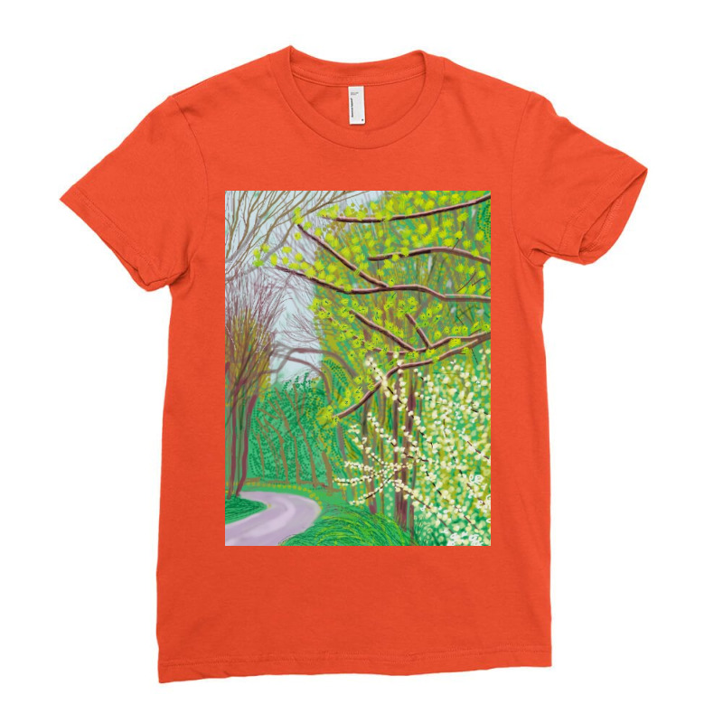 David The Arrival Of Spring In Woldgate Ladies Fitted T-Shirt by Kelly J | Artistshot