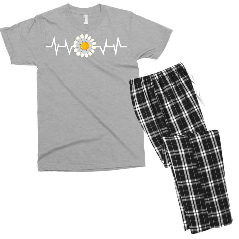 Daisy T  Shirt Flower Daisy Heartbeat T  Shirt Men's T-shirt Pajama Set | Artistshot