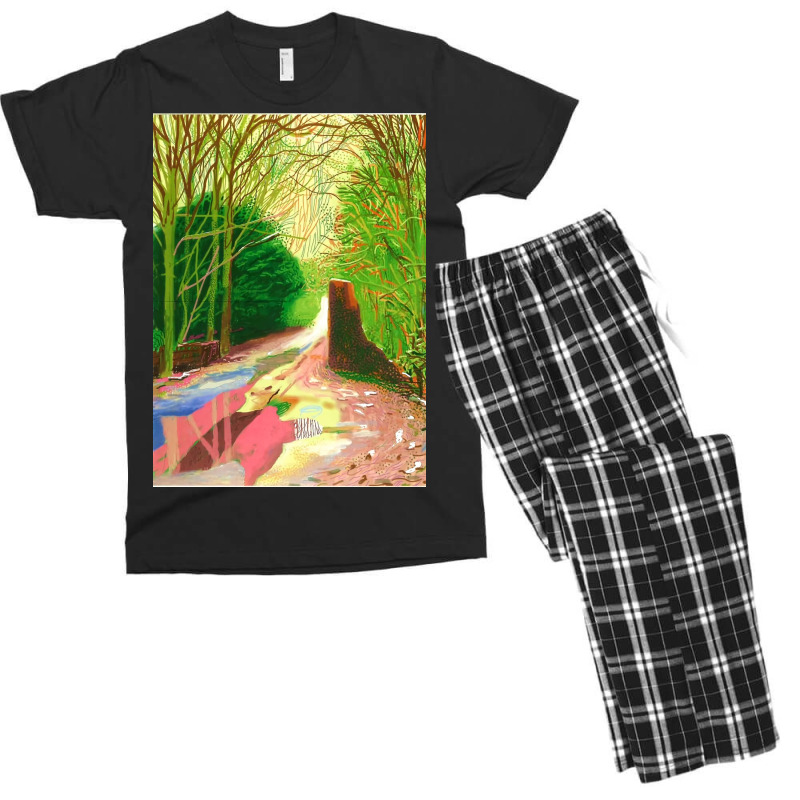 David Hockney The Arrival Of Spring Men's T-shirt Pajama Set by natashasawtell | Artistshot