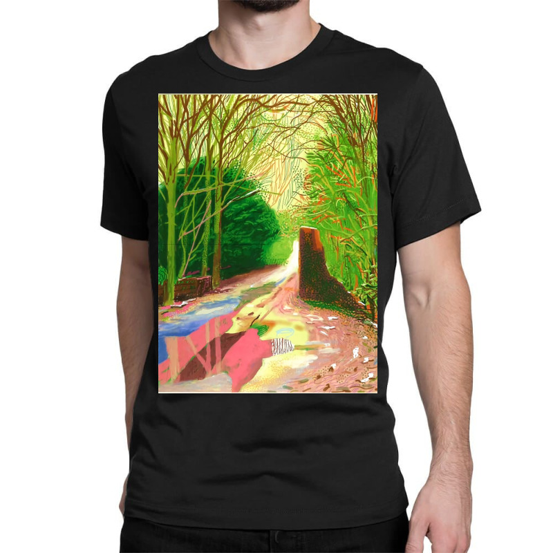 David Hockney The Arrival Of Spring Classic T-shirt by natashasawtell | Artistshot