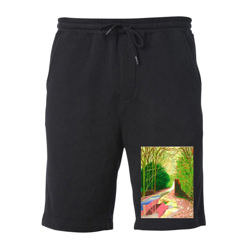 David Hockney The Arrival Of Spring Fleece Short by natashasawtell | Artistshot