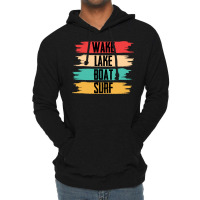 Wakeboarding T  Shirt Wakeboarding   Wake Lake Boat Surf T  Shirt Lightweight Hoodie | Artistshot