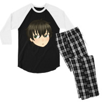 Graphic Picture Chitanda Eru Gifts Men Men's 3/4 Sleeve Pajama Set | Artistshot