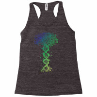 Dna Tree T  Shirt D N A Tree Of Life Genetics Colorful Biology Science Racerback Tank | Artistshot