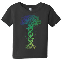 Dna Tree T  Shirt D N A Tree Of Life Genetics Colorful Biology Science Baby Tee | Artistshot