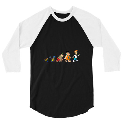 Hanna Barbera Evolution 3/4 Sleeve Shirt Designed By Buatngintip