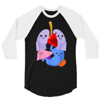 Anatomy Physiology Heart Lungs Vital Organs Illustration T Shirt 3/4 Sleeve Shirt | Artistshot