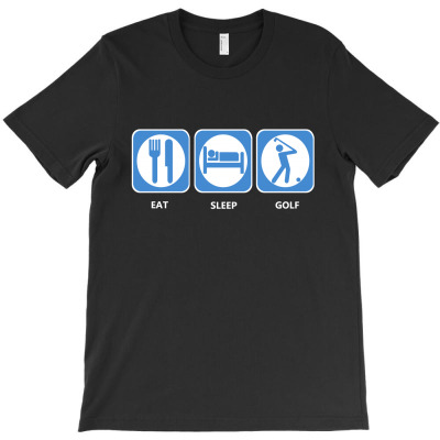 Eat Sleep Golf T-shirt Designed By Alved Redo