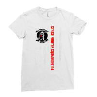 Strike Fighter Squadron 154 (vfa 154) American Flag T Shirt Ladies Fitted T-shirt | Artistshot