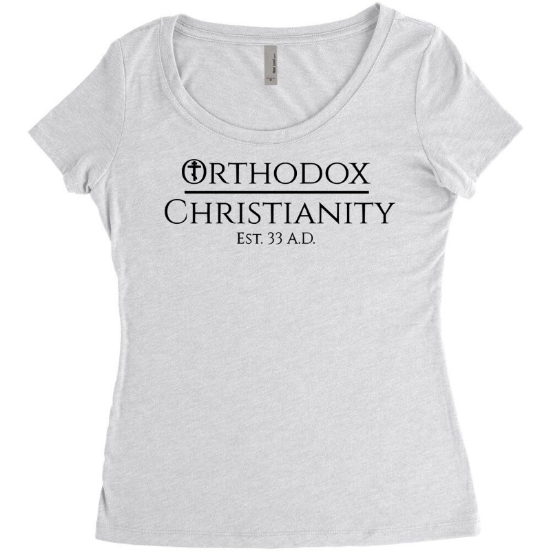 Orthodox Christianity Est. 33 A.d. Long Sleeve T Shirt Women's Triblend Scoop T-shirt | Artistshot