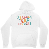 Readers Are Leaders Groovy Wavy   Teacher Appreciation T Shirt Unisex Hoodie | Artistshot