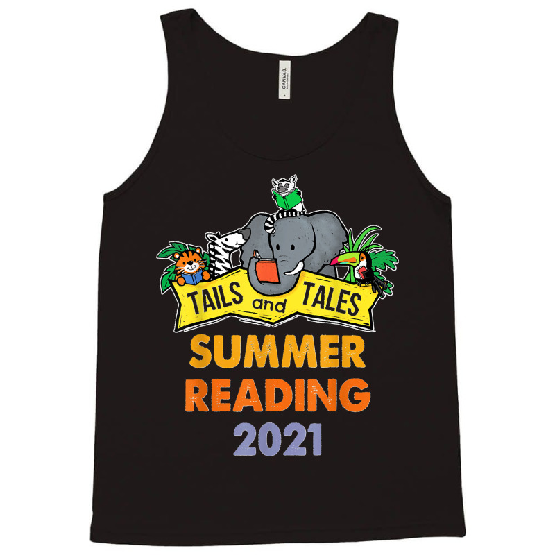 Summer Reading 2021 Tails And Tales Librarian Prize Tank Top | Artistshot