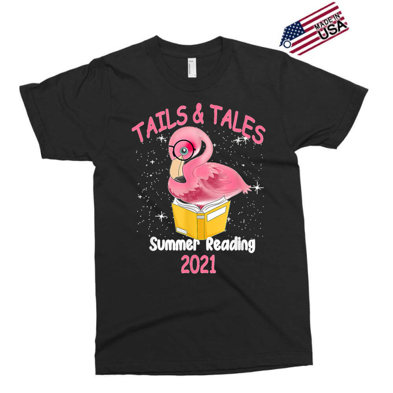 Tails And Tales Summer Reading 2021 Flamingo Book Lovers Exclusive T-shirt | Artistshot