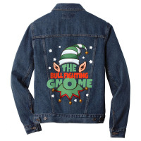 The Bull Fighting Gnome Funny Christmas Pajama Family Men Denim Jacket | Artistshot