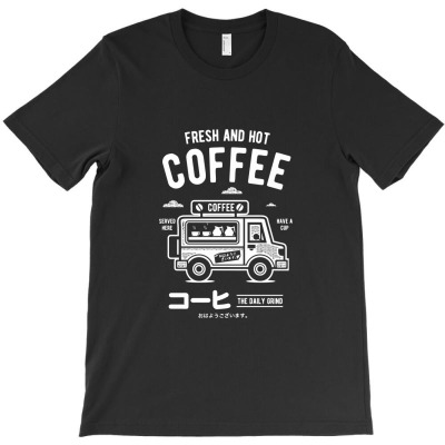 Fresh And Hot Coffee T-shirt Designed By Yusupsd