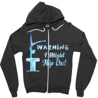 Warning I Might Flip Out Gymnastics Gymnast Zipper Hoodie | Artistshot