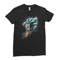 Goku Powder Ladies Fitted T-shirt | Artistshot