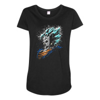 Goku Powder Maternity Scoop Neck T-shirt | Artistshot