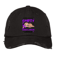 Hodgkins Lymphoma Awareness T  Shirt Mostly Running On Empty Hodgkin's Vintage Cap | Artistshot