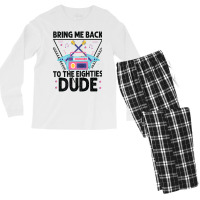 Bring Me Back To The Eighties Dude - Retro 80's Costume Cartoon Charac Men's Long Sleeve Pajama Set | Artistshot