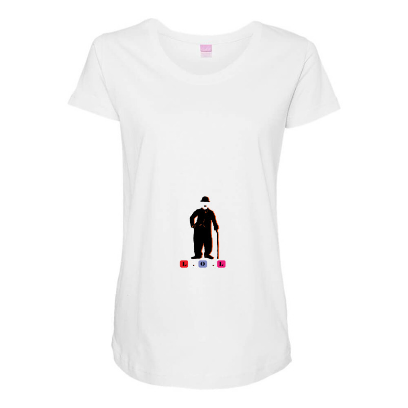 Charlie Chaplin Maternity Scoop Neck T-shirt by Pradyumnabist | Artistshot