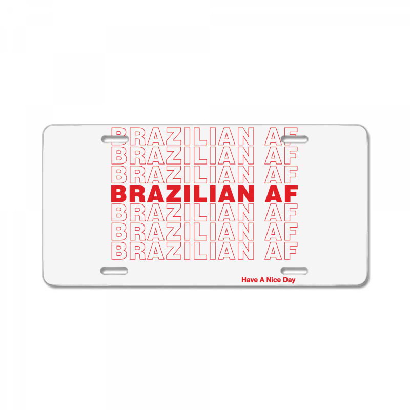 Brazilian Af License Plate | Artistshot