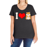 I Love Hamsters Funny Hamster T Shirt Ladies Curvy T-shirt | Artistshot