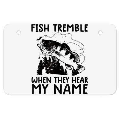 Mens Funny Fishing Shirts Fish Tremble When They Hear My Name T Shirt ...