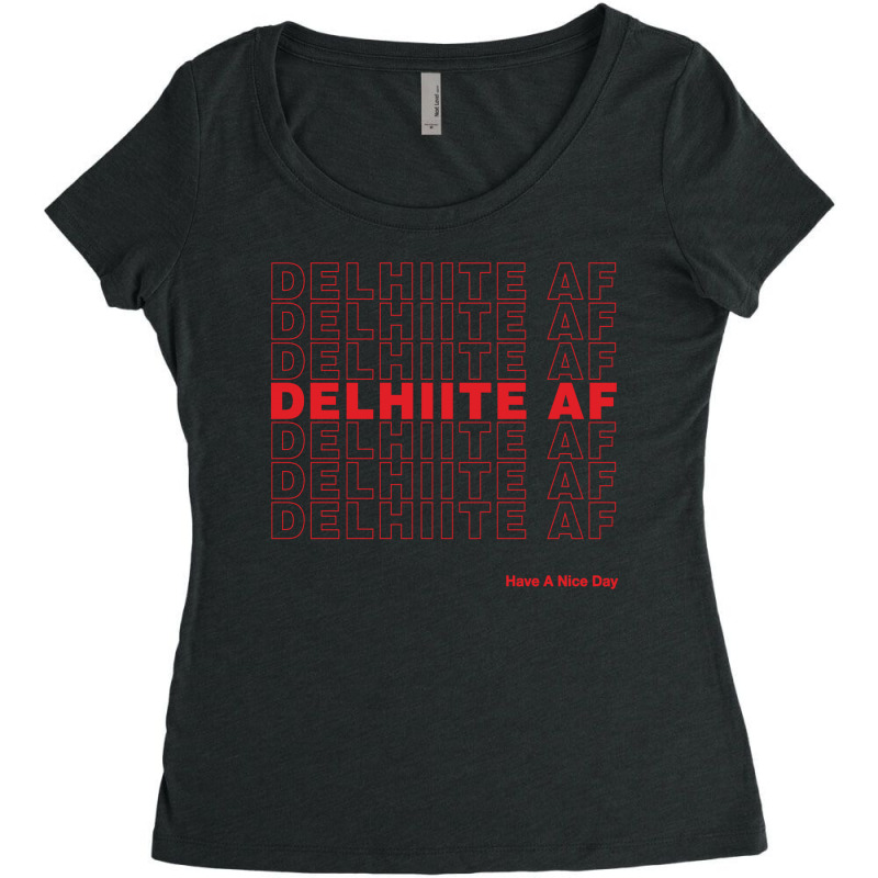 Delhiite Af Women's Triblend Scoop T-shirt by Artees Artwork | Artistshot