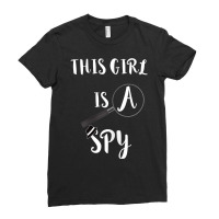 This Girl Is A Spy Costume Investigate Detective T Shirt Ladies Fitted T-shirt | Artistshot