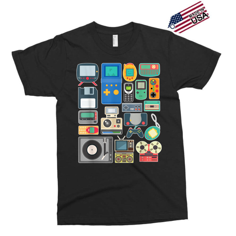 80s 90s Video Game Retro Vintage Classic Arcade Painting Exclusive T-shirt by FrederickDesign | Artistshot