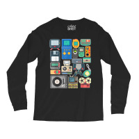 80s 90s Video Game Retro Vintage Classic Arcade Painting Long Sleeve Shirts | Artistshot