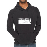 Vaccinated Syringe Vintage Hoodie | Artistshot