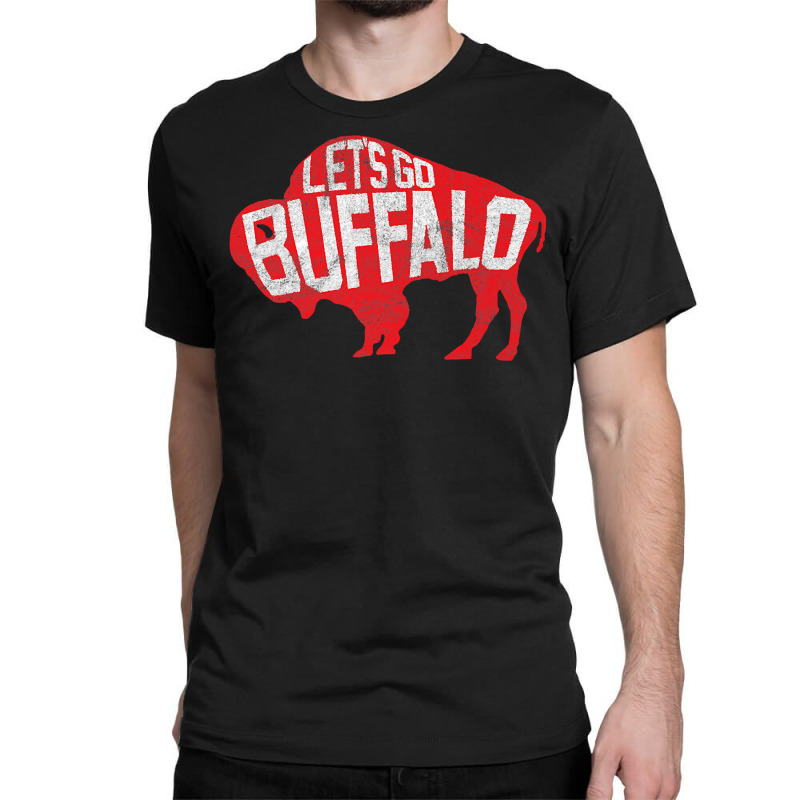 Let's Go Buffalo   Ny New York Retro Sports City Fan Love Premium T Sh Classic T-shirt | Artistshot