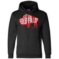 Let's Go Buffalo   Ny New York Retro Sports City Fan Love Premium T Sh Champion Hoodie | Artistshot