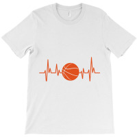 Bball Tshirt Heartbeat Basketball Tshirt T-shirt | Artistshot