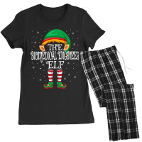 Family Matching Group Christmas The Biomedical Engineer Elf T Shirt Women's Pajamas Set | Artistshot