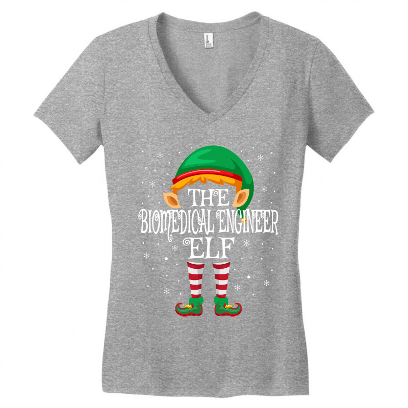 Family Matching Group Christmas The Biomedical Engineer Elf T Shirt Women's V-Neck T-Shirt by DianneHenderson91 | Artistshot