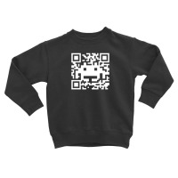 Space Alien Qr Code Toddler Sweatshirt | Artistshot