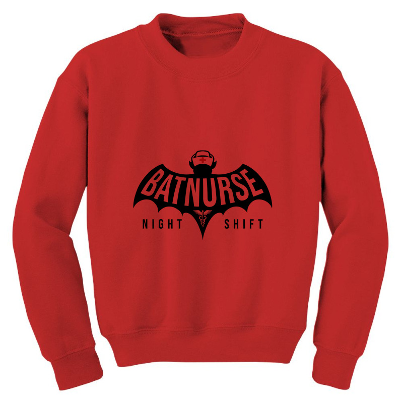 Bat Nurse Night Shift Youth Sweatshirt | Artistshot