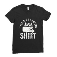 Camping Trailer Camper Van Mobile Home Caravan Motorhome Premium T Shi Ladies Fitted T-shirt | Artistshot