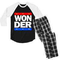 Wonderee Fontl Men's 3/4 Sleeve Pajama Set | Artistshot