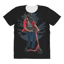 gas mask scooter All Over Women's T-shirt | Artistshot