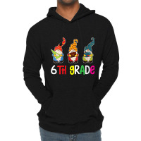 Womens First Day Teacher Back To School Gnomes 6th Grade Crew Lightweight Hoodie | Artistshot