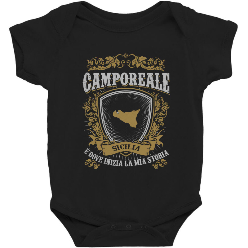 Camporeale Sicilia E Dove Inizia La Mia Storia Shirt Baby Bodysuit | Artistshot