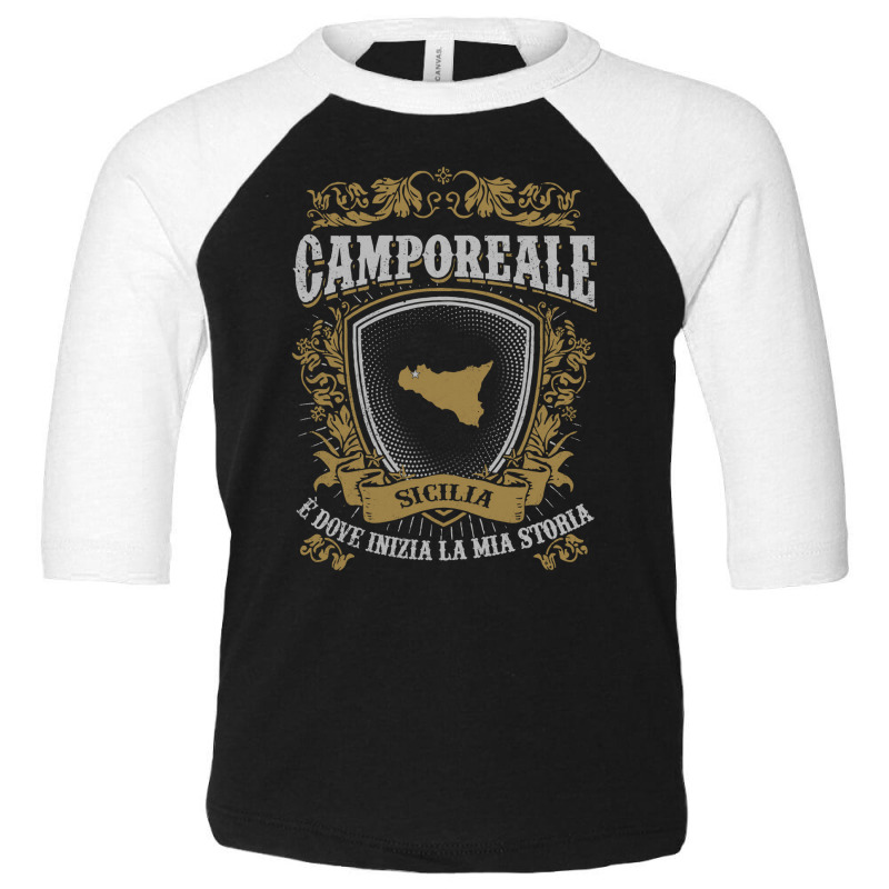 Camporeale Sicilia E Dove Inizia La Mia Storia Shirt Toddler 3/4 Sleeve Tee | Artistshot